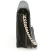 Sac bandoulière Chanel  Wallet on Chain en cuir matelassé chevrons noir - Detail D7 thumbnail