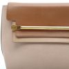 Chloé  Clare handbag  in beige and brown leather - Detail D1 thumbnail