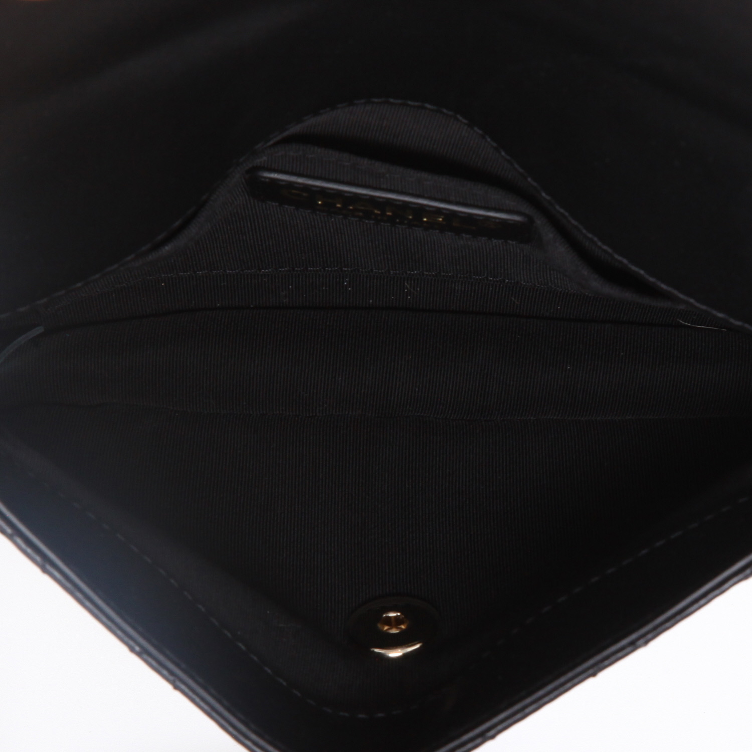 Chanel   shoulder bag  in black quilted leather - Detail D8