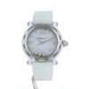 Montre Chopard Happy Sport en acier et céramique blanche Vers 2010 - 360 thumbnail