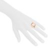 Pomellato Ritratto medium model ring in pink gold, quartz and diamonds - Detail D1 thumbnail