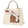 Hermès  Kelly 25 Colormatic handbag  in Nata, Bleu Brume, Cuivre, Mauve Sylvestre and yellow Lime Swift leather - 00pp thumbnail