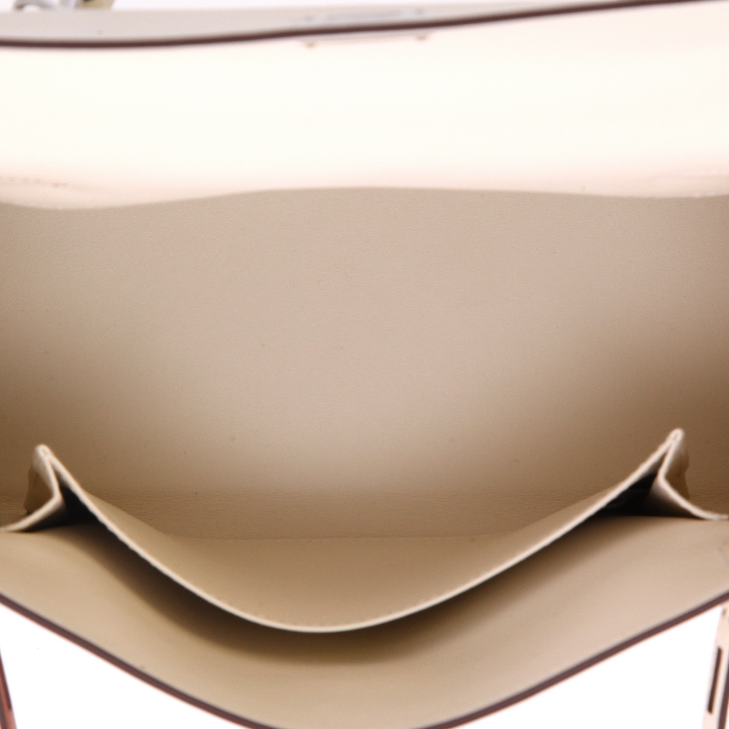 Borsa Hermès  Kelly 25 Colormatic in pelle Swift Nata, Bleu Brume, Cuivre Mauve Sylvestre e giallo Lime - Detail D3