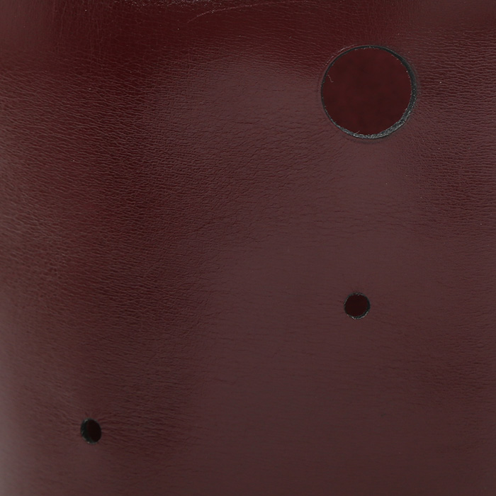 Hermès  Mangeoire handbag  in burgundy box leather - Detail D1