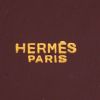 Hermès  Mangeoire handbag  in burgundy box leather - Detail D3 thumbnail