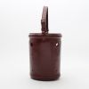 Hermès  Mangeoire handbag  in burgundy box leather - Detail D5 thumbnail