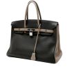 Bolso de mano Hermès  Birkin 35 cm en cuero togo marrón etoupe y negro - 00pp thumbnail