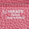 Borsa Hermès  Birkin 35 cm in pelle togo rosa lampone e grigia - Detail D3 thumbnail
