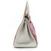 Hermès  Birkin 35 cm handbag  in raspberry pink and grey togo leather - Detail D6 thumbnail