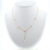 Mikimoto  necklace in yellow gold, cultured pearls and diamond - 360 thumbnail