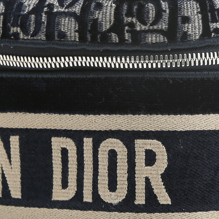 Dior Travel Vanity vanity case in blue monogram canvas Oblique - Detail D1