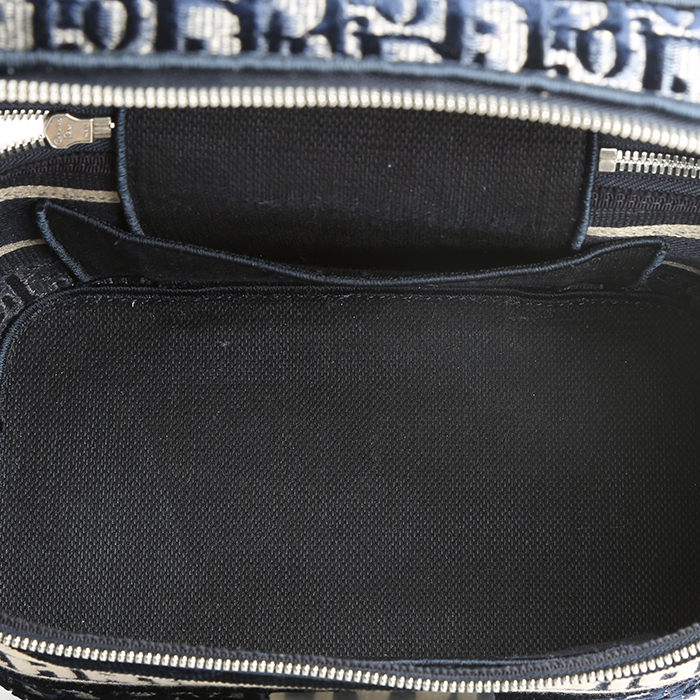 Dior Travel Vanity vanity case in blue monogram canvas Oblique - Detail D3