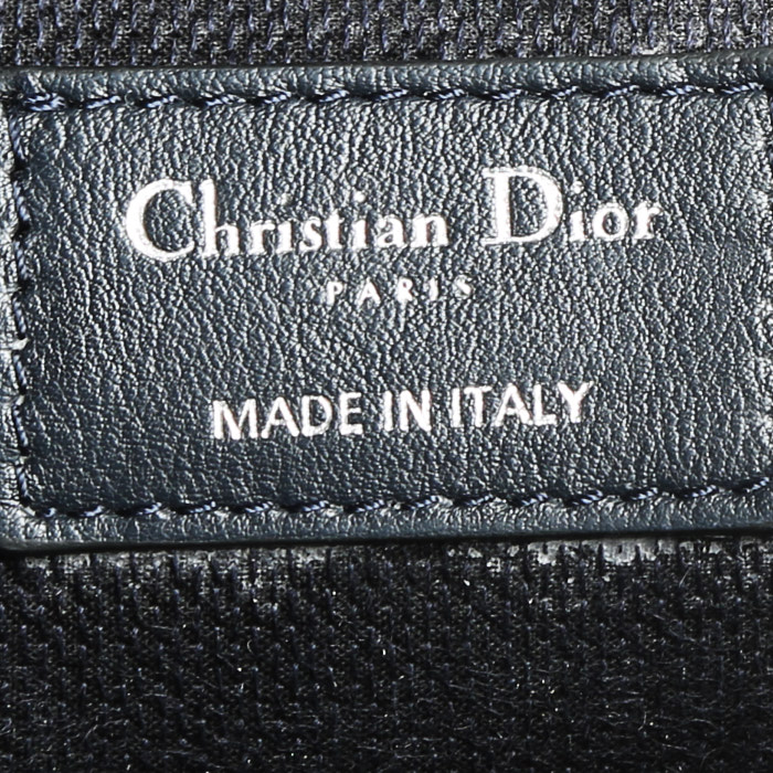 Dior Travel Vanity vanity case in blue monogram canvas Oblique - Detail D4