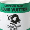 Bolso de mano Louis Vuitton  Editions Limitées en lona Monogram verde y blanca y cuero blanco - Detail D1 thumbnail