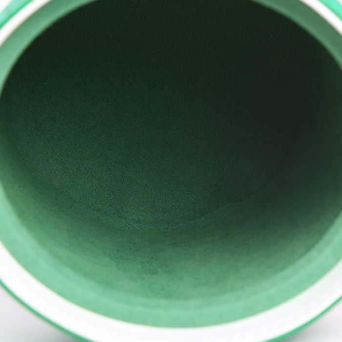 Louis Vuitton Editions Limitées handbag Paint Can in green and white monogram canvas and white leather - Detail D4
