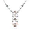 Bulgari Lucéa necklace in white gold,  pearls and diamonds - 00pp thumbnail