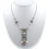 Collar Bulgari Lucéa en oro blanco,  perlas y diamantes - 360 thumbnail