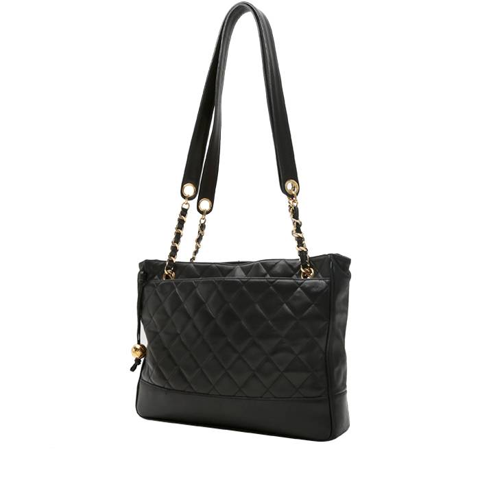 Bolso chanel outlet acolchado negro