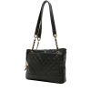 Chanel  Vintage Shopping shoulder bag  in black quilted leather - 00pp thumbnail