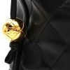 Chanel  Vintage Shopping shoulder bag  in black quilted leather - Detail D1 thumbnail