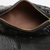 Louis Vuitton  Editions Limitées handbag  in brown monogram canvas  and black leather - Detail D2 thumbnail