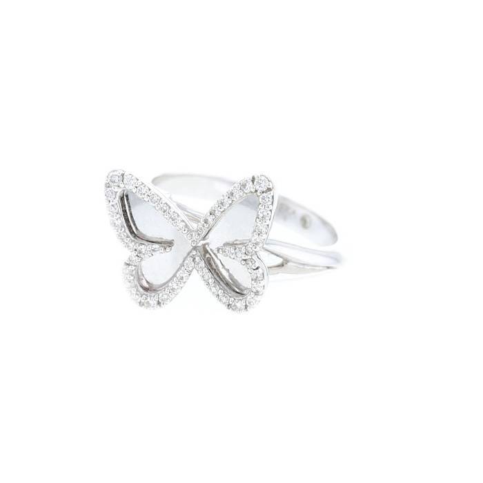 Messika Butterfly ring in white gold and diamonds - 00pp