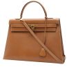 Hermès  Kelly 35 cm handbag  in gold Courchevel leather - 00pp thumbnail