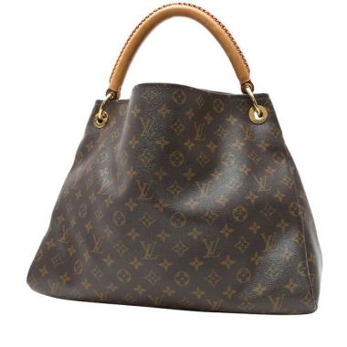 Borsa Louis Vuitton  Artsy in tela monogram marrone e pelle naturale