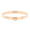 Opening Hermès Collier de chien small model bracelet in pink gold - 00pp thumbnail