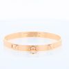 Opening Hermès Collier de chien small model bracelet in pink gold - 360 thumbnail