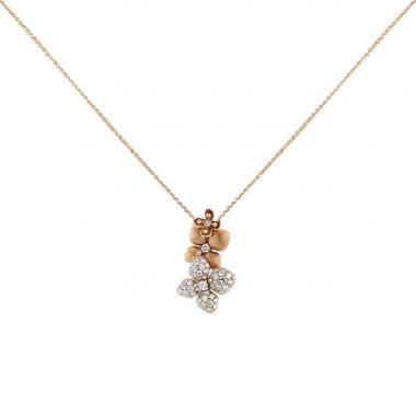 Chaumet Hortensia Astres necklace in pink gold and diamonds