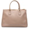 Prada  Galleria handbag  in pink leather saffiano - Detail D8 thumbnail