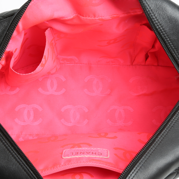 Shopping bag Chanel  Cambon in pelle trapuntata nera - Detail D3