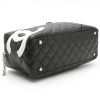 Chanel  Cambon shopping bag  in black quilted leather - Detail D5 thumbnail