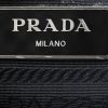 Sac cabas Prada   en toile noire et cuir noir - Detail D5 thumbnail