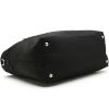 Shopping bag mini prada   in tela nera e pelle nera - Detail D6 thumbnail