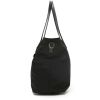Prada   shopping bag  in black canvas  and black leather - Detail D7 thumbnail