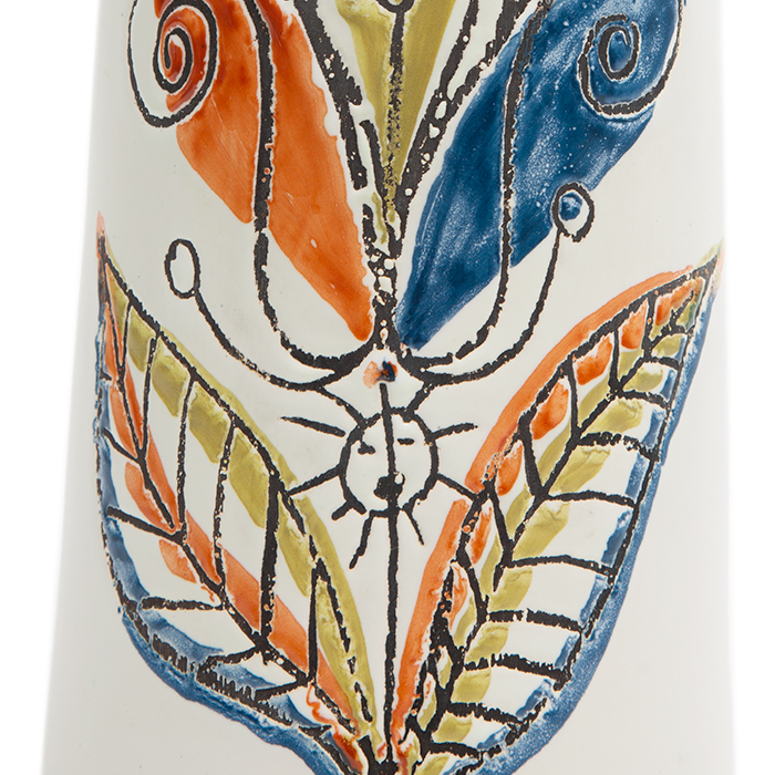 Roger Capron, Large pitcher, in polychrome enamelled ceramic with zoomorphic decor, signed, of 1953/65 - Detail D1