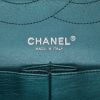 Chanel 2.55 shoulder bag  in metallic blue quilted leather - Detail D2 thumbnail