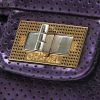 Bolso de mano Chanel  Chanel 2.55 en cuero irisado violeta - Detail D1 thumbnail