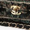 Chanel  Timeless small model  handbag  in green and beige tweed - Detail D1 thumbnail