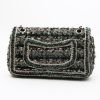 Chanel  Timeless small model  handbag  in green and beige tweed - Detail D9 thumbnail