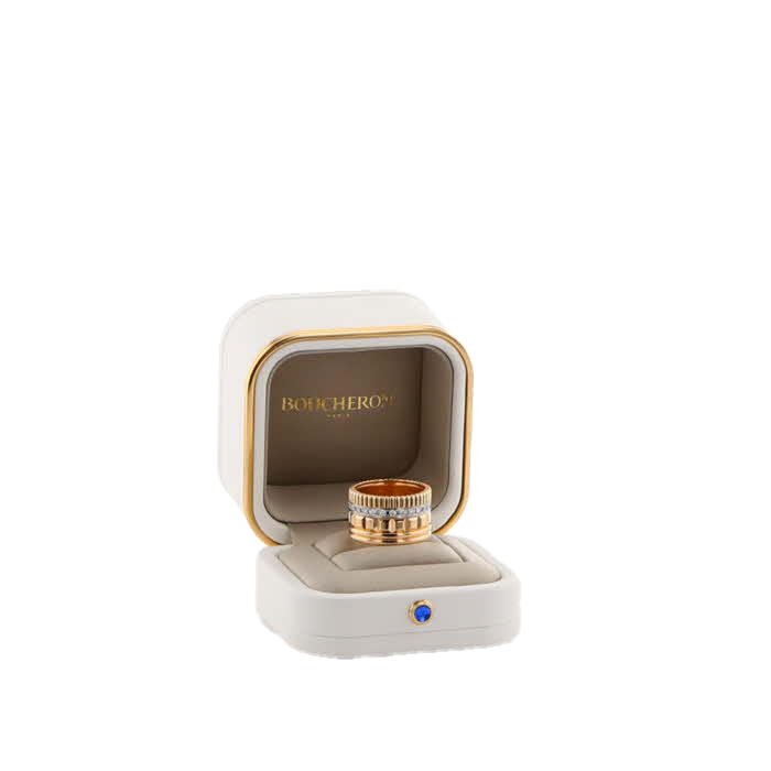 Bague Boucheron Quatre Radiant Edition en or jaune et diamants - Detail D2