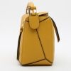 Loewe  Puzzle  small model  handbag  in yellow leather - Detail D5 thumbnail