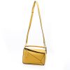 Loewe  Puzzle  small model  handbag  in yellow leather - Detail D8 thumbnail