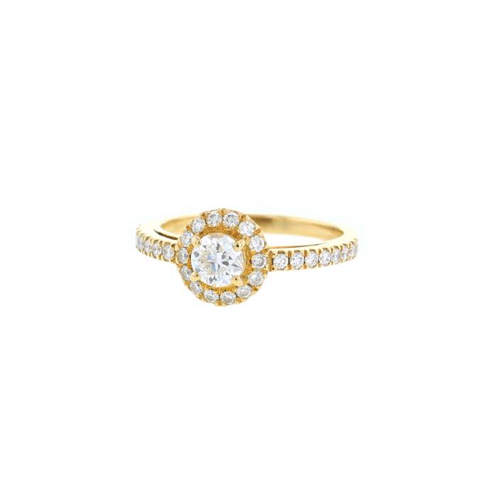 Bague Vintage  en or jaune et diamants - 00pp