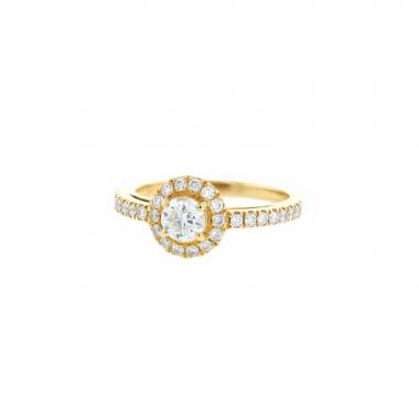Bague Vintage  en or jaune et diamants
