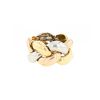 Sortija semiarticulada Poiray Tresse de oro blanco, oro rosa y oro amarillo - 00pp thumbnail