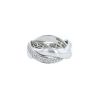 Half-articulated Poiray Tresse medium model ring in white gold and diamonds - 00pp thumbnail