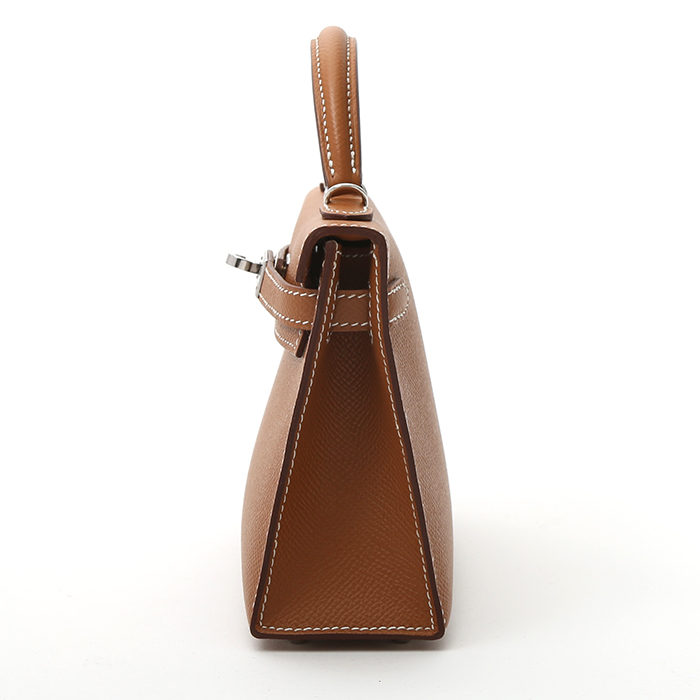Sac à main Hermès  Kelly 20 cm en cuir epsom gold - Detail D8